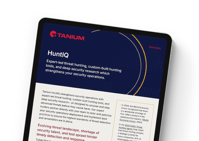 Tanium HuntIQ