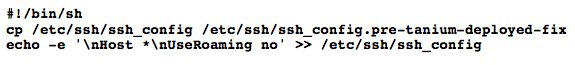 Shell-Skript zum Sichern und Anpassen der SSH-Konfiguration, um das Benutzer-Roaming zu deaktivieren