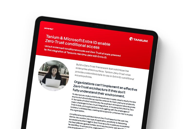 Bild für Mobilgeräte. Entra ID Zero Trust – Datenblatt