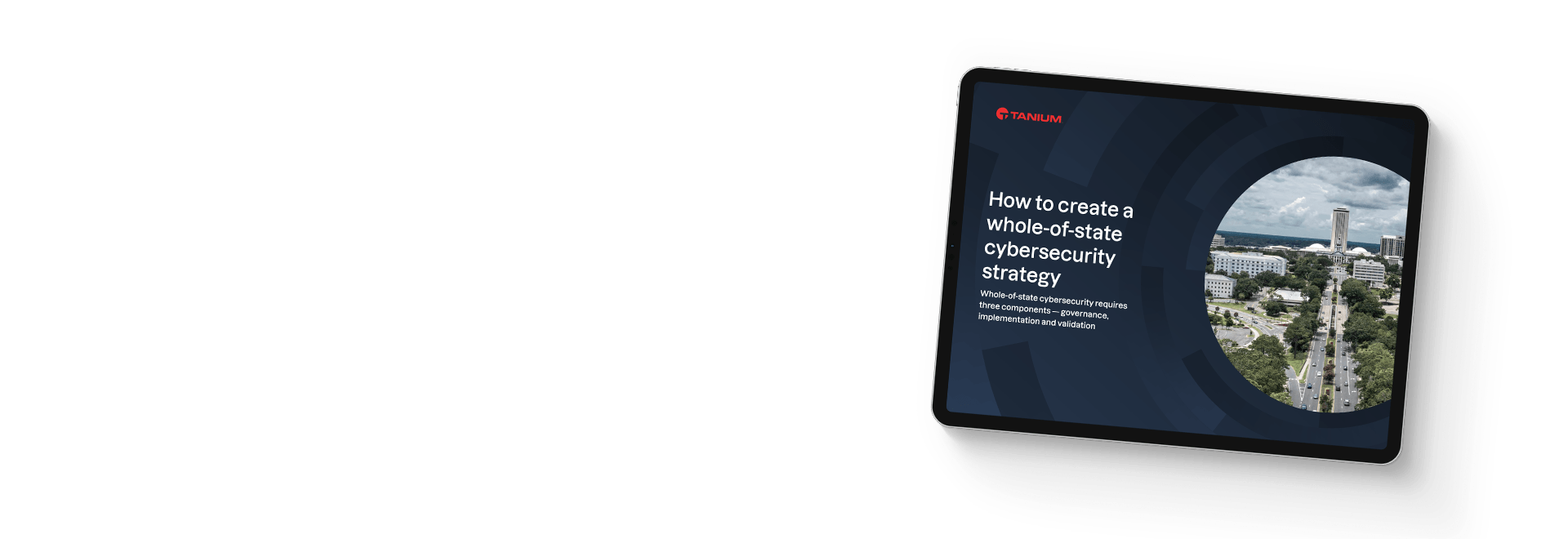 Tablet zeigt, wie man eine landesweite Cybersicherheitsstrategie entwickelt