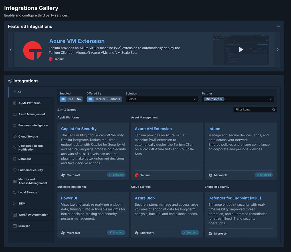 Verbessern Sie Ihre Sicherheitslage mit nativen Microsoft Azure-Tools und Tanium