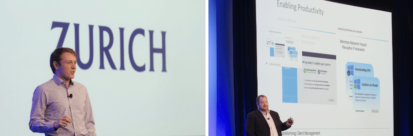 Präsentation zur Konferenz in Zürich mit den Referenten und dem CONVERGE-Branding