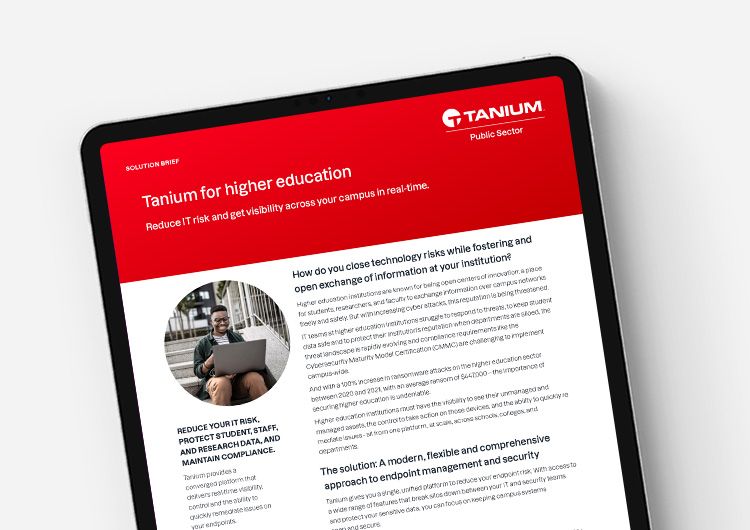 Tanium Solution Brief für Hochschulen