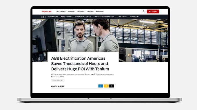 ABB Electrification Americas spart mit Tanium Tausende von Stunden und erzielt enormen ROI