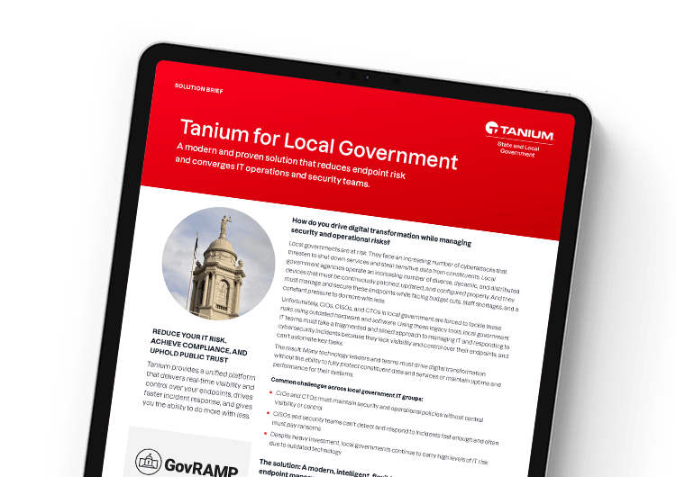 Mobiles Bild für Tanium für Kommunalverwaltungen