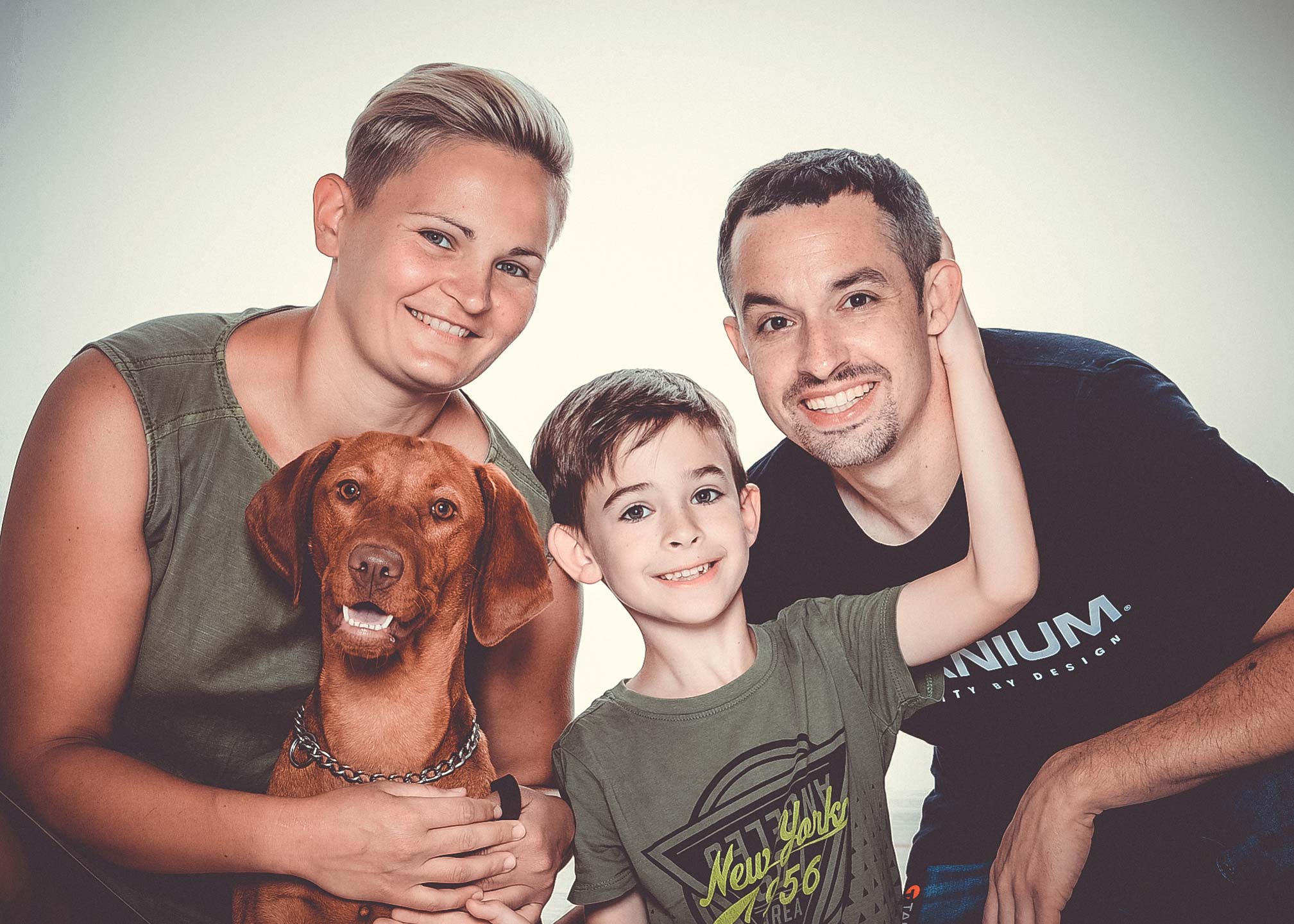 Stefan mit seiner Familie