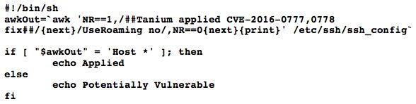 Shell-Skript zur Überprüfung des Status der Behebung der OpenSSH-Sicherheitslücke