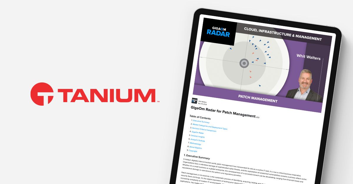 Meta-Beitragsbild: 2024 GigaOm Patch-Management-Bericht
