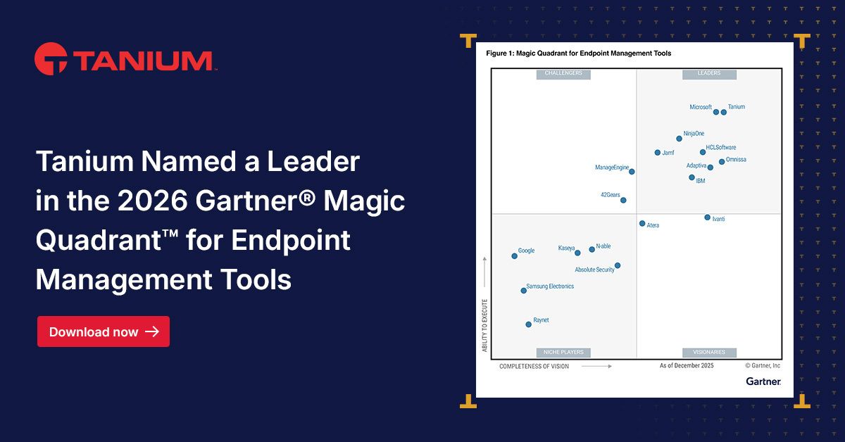Meta-Bild für den Gartner Magic Quadrant für Endpunkt-Management-Tools 2026