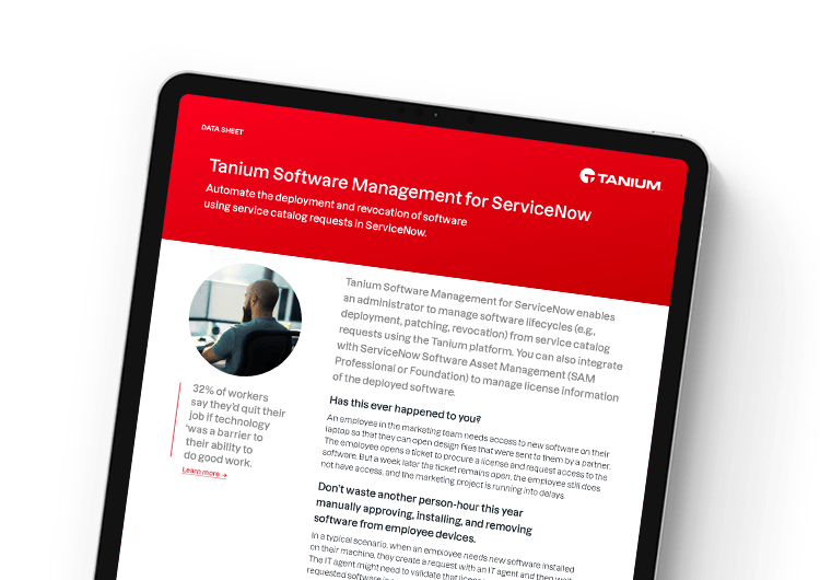 ServiceNow Datenblatt-Cover