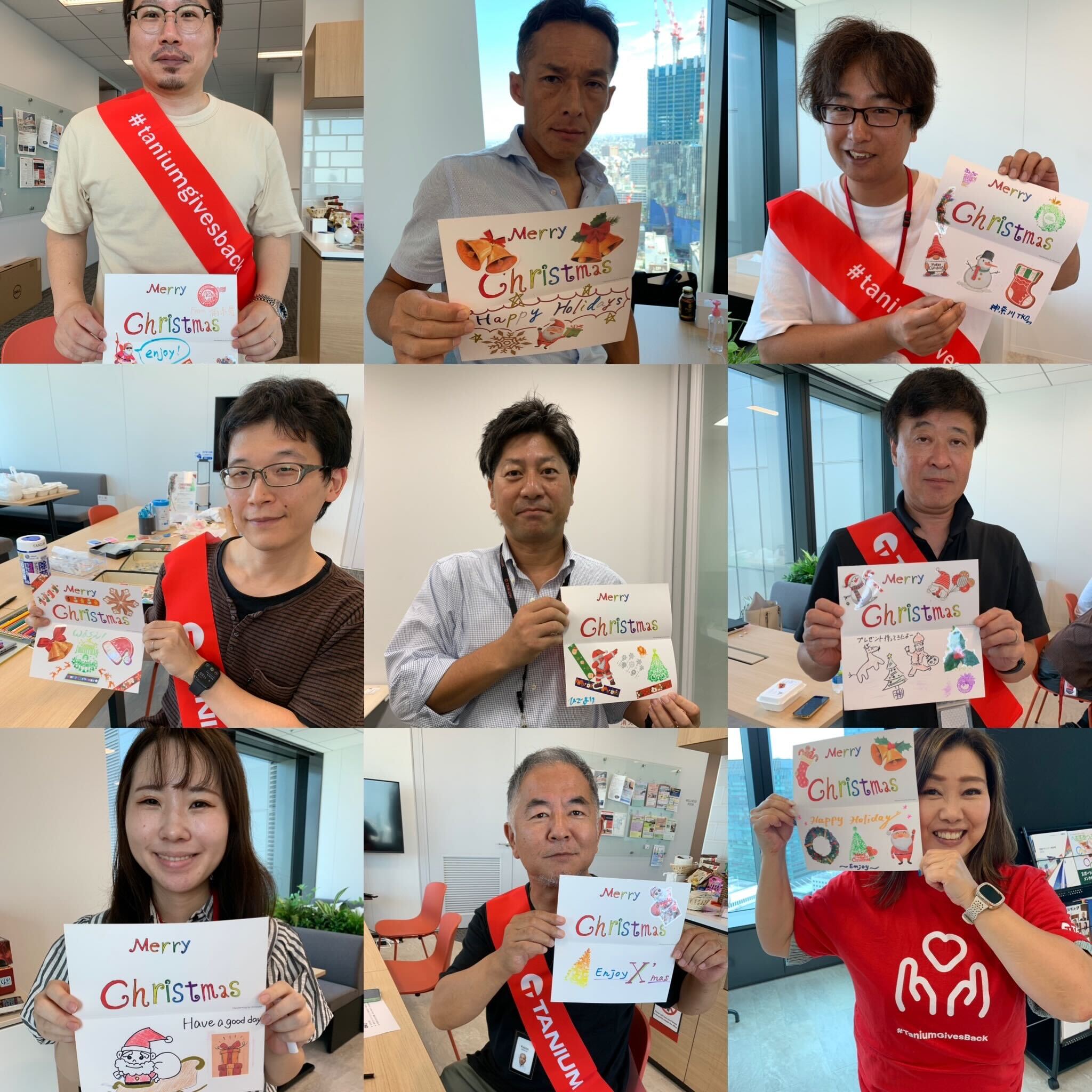Die Niederlassung von Tanium in Japan gestaltet Weihnachtskarten im Rahmen des jährlichen „Month of Giving“