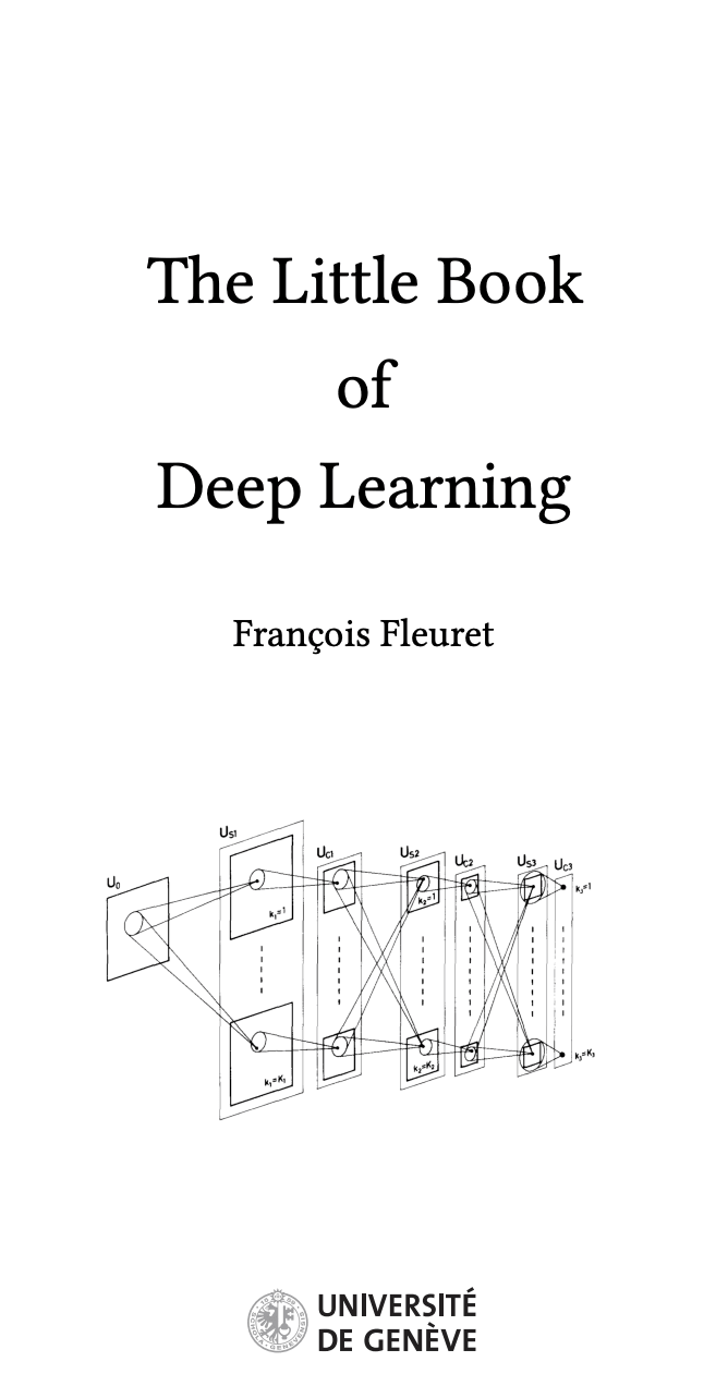 Das Buchcover von „The Little Book of Learning“, auf dem eine schematische Darstellung ineinandergreifender Quadrate und Kegel zu sehen ist.