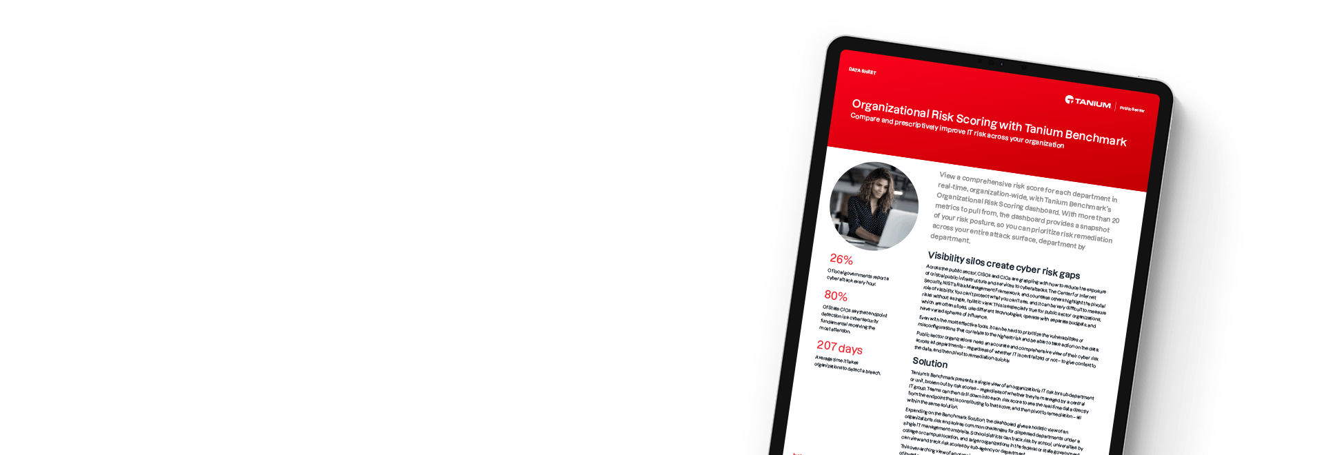 Tanium Cyber Risk Dashboard mit organisationsweiten Risikobewertungsmetriken