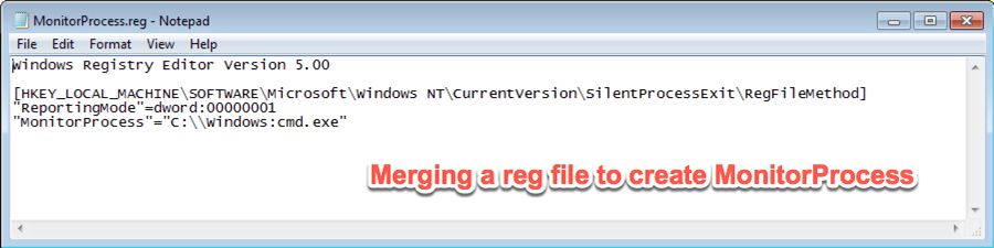 Der Windows-Registrierungseditor zeigt den Erstellungsprozess einer Registrierungszusammenführungsdatei an